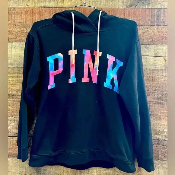 Victoria’s Secret Tie-Dye Black Hoodie - Picture 2 of 11